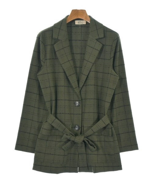 Etici(エティシ)テーラードジャケット カーキ サイズ:S/2200676297041