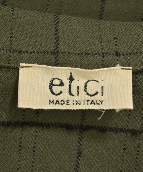 Etici（エティシ）テーラードジャケット カーキ サイズ:S レディース/2200676297041