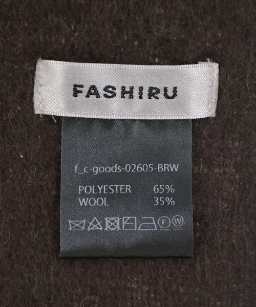 FASHIRU（ファシル）マフラー 茶 サイズ:- レディース/2200713978261