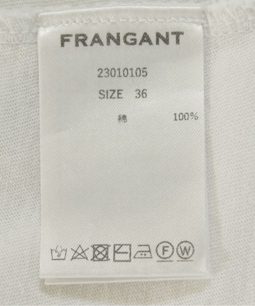 FRANGANT（フランゴン）Tシャツ・カットソー 白 サイズ:36(S位) レディース/2200698967069