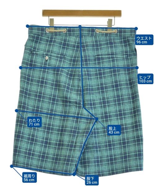 IOOOS THOUSANDS（サウザンズ）クロップドパンツ 青 サイズ:L メンズ/2200654816035