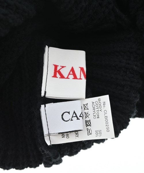 KAMIYA（カミヤ）ニットキャップ・ビーニー 黒 サイズ:- メンズ/2200657927035