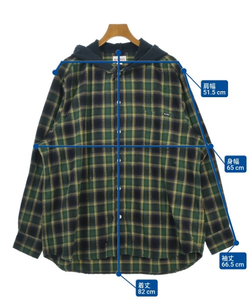 KAMIYA（カミヤ）カジュアルシャツ 緑 サイズ:M メンズ/2200647585139