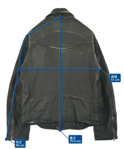 KAMIYA（カミヤ）ライダース 黒 サイズ:S メンズ/2200665482014