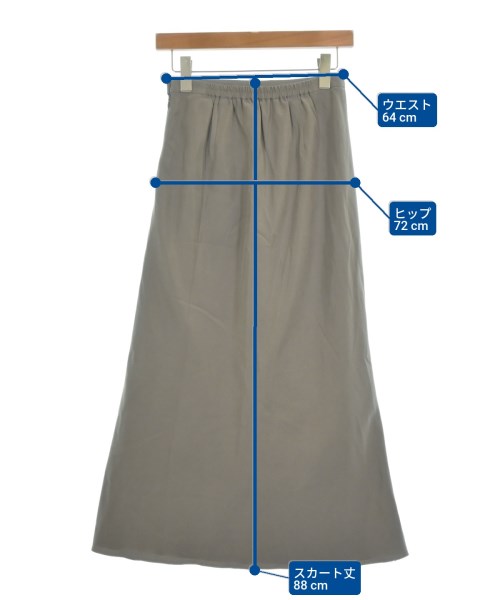 LARUTA（ラルータ）ロング・マキシ丈スカート グレー サイズ:M レディース/2200613118286