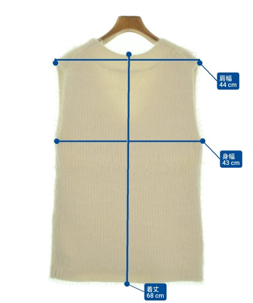 LARUTA（ラルータ）ベスト 白 サイズ:F レディース/2200668993081