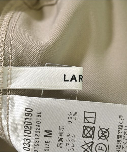 LARUTA（ラルータ）クロップドパンツ ベージュ サイズ:M レディース/2200672424120