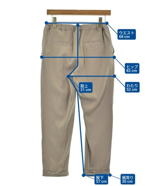 LARUTA（ラルータ）クロップドパンツ ベージュ サイズ:M レディース/2200672424120