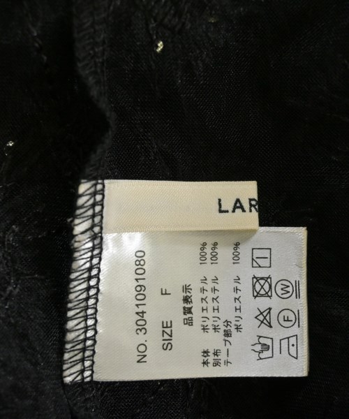 LARUTA（ラルータ）ワンピース 黒 サイズ:F レディース/2200711938175
