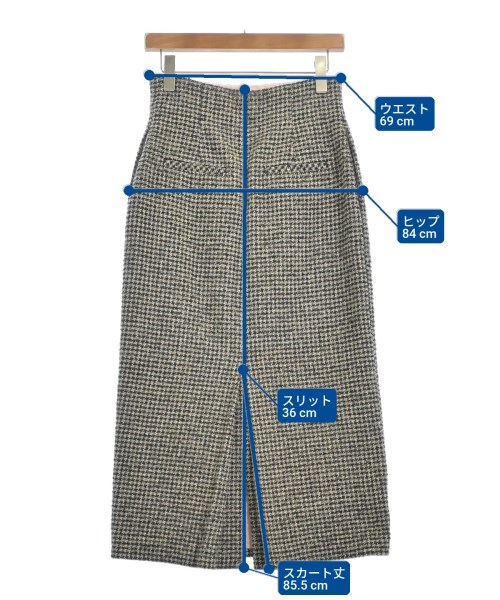 LE BOUQUET（ルブーケ）ロング・マキシ丈スカート グレー サイズ:38(M位) レディース/2200651165051