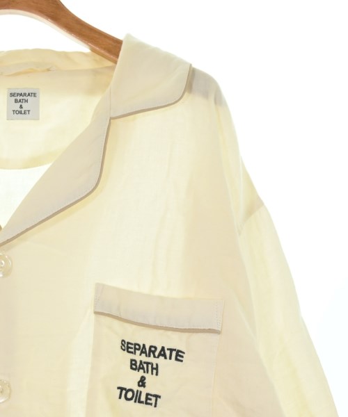 SEPARATE BATH& TOILET（セパレートバスアンドトイレット）カジュアルシャツ 白 サイズ:L メンズ/2200619445232