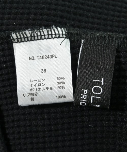 TOLNERA（トルネラ）スウェット 黒 サイズ:38(M位) レディース/2200654027127