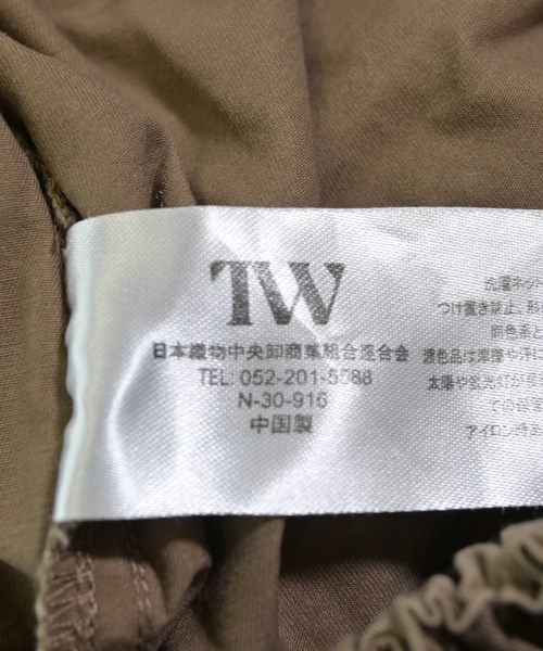 TW（トゥ）カーゴパンツ 茶 サイズ:F レディース/2200631314073