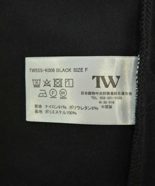TW（トゥ）ノースリーブ 黒 サイズ:-(XS位) レディース/2200672806025