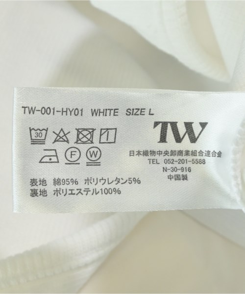 TW（トゥ）タンクトップ 白 サイズ:L レディース/2200713261011