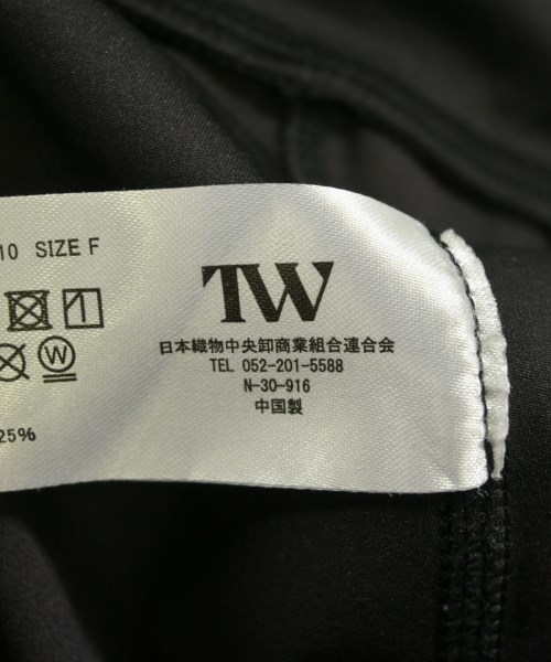TW（トゥ）ひざ丈スカート 黒 サイズ:F レディース/2200712468091