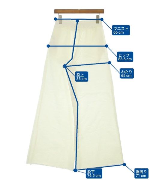 TW（トゥ）スウェットパンツ 白 サイズ:F レディース/2200678721018