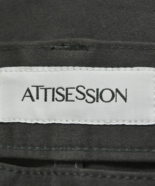 ATTISESSION（アティセッション）クロップドパンツ グレー サイズ:38(M位) レディース/2200639368023