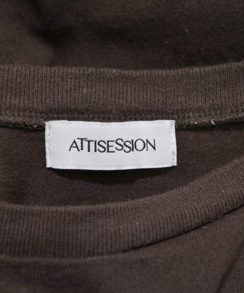 ATTISESSION（アティセッション）Tシャツ・カットソー 茶 サイズ:F レディース/2200626389017