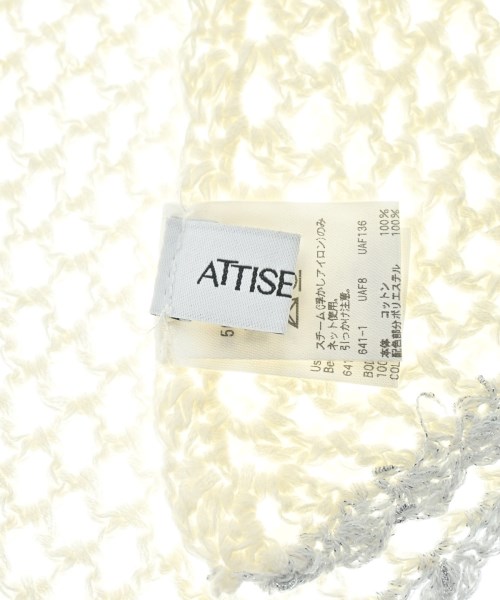ATTISESSION（アティセッション）ストール 白 サイズ:- レディース/2200617926108