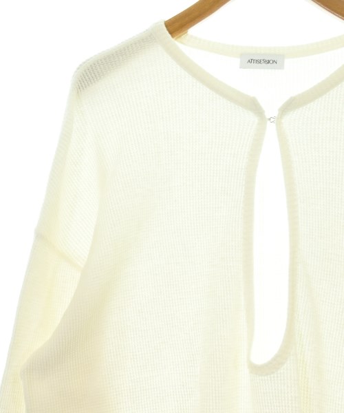 ATTISESSION（アティセッション）Tシャツ・カットソー 白 サイズ:F レディース/2200692650400