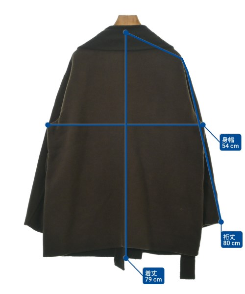 ATTISESSION（アティセッション）ステンカラーコート 茶 サイズ:36(S位) レディース/2200649188017