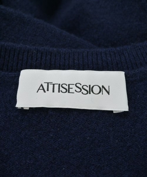 ATTISESSION（アティセッション）ニット・セーター 紺 サイズ:-(L位) レディース/2200641808234