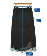 ATTISESSION（アティセッション）ロング・マキシ丈スカート 黒 サイズ:38(M位) レディース/2200722016077
