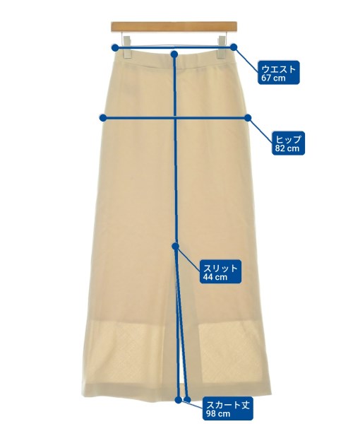ELENI（エレニ）ロング・マキシ丈スカート ベージュ サイズ:38(M位) レディース/2200668134033