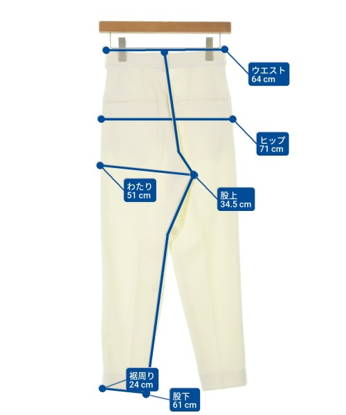 ELLIE（エリー）スラックス 白 サイズ:S レディース/2200623803059