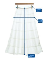 MELVILLE（メルヴィル）ロング・マキシ丈スカート 白 サイズ:S レディース/2200712196031