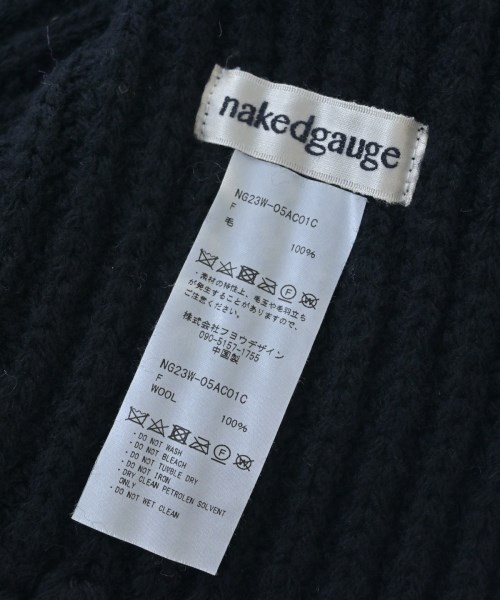nakedgauge（ネイキッドゲージ）マフラー 黒 サイズ:F メンズ/2200719394140
