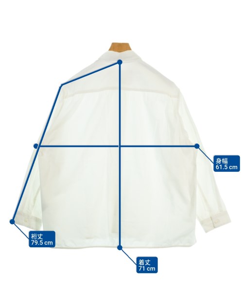 nonnotte（ノノット）カジュアルシャツ 白 サイズ:4(XL位) メンズ/2200667494053