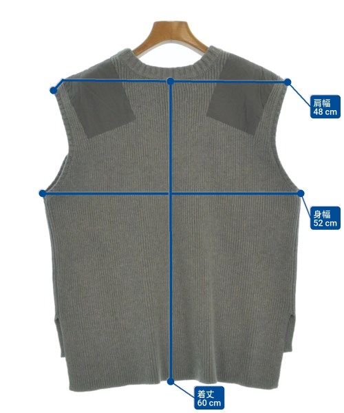 OOO（トリプルオゥ）ベスト グレー サイズ:F レディース/2200658471148