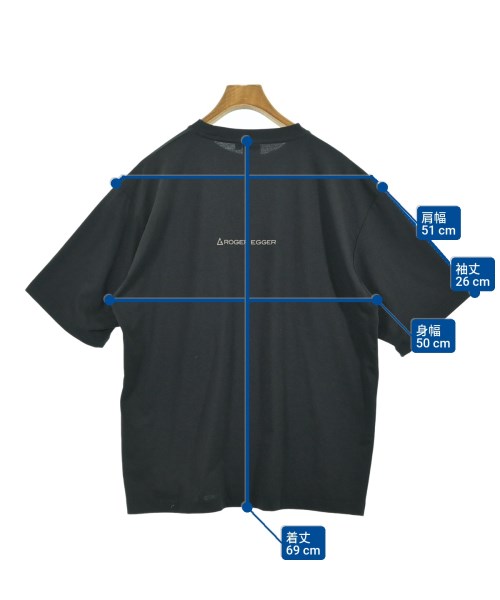 ROGER EGGER（ロジャーエーガー）Tシャツ・カットソー 黒 サイズ:L メンズ/2200658889059