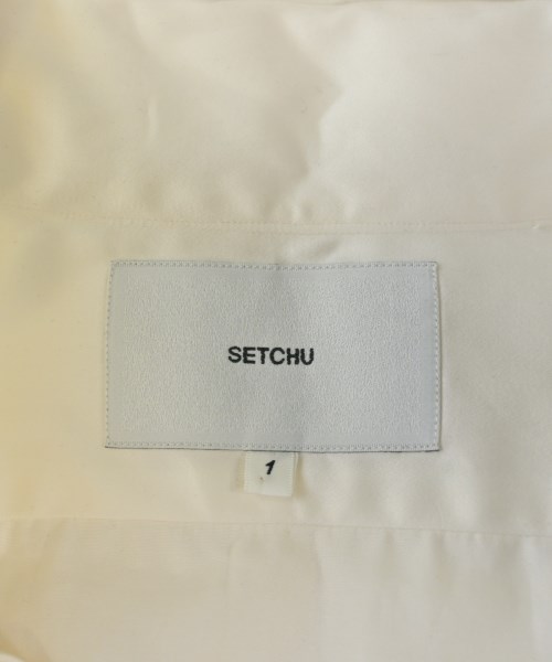 SETCHU（セッチュウ）カジュアルシャツ 白 サイズ:1(S位) メンズ/2200636525078
