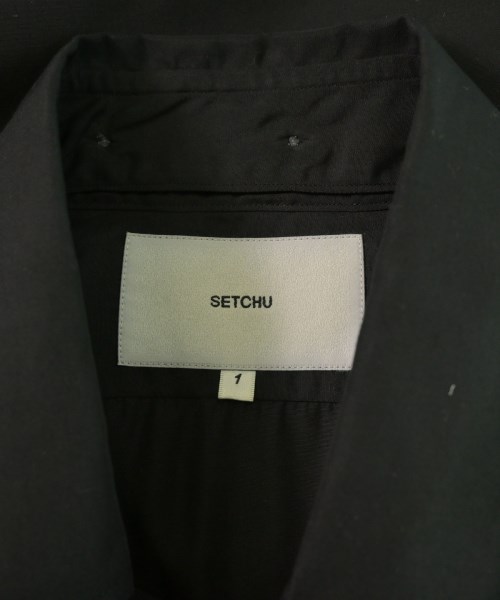 SETCHU（セッチュウ）カジュアルシャツ 黒 サイズ:1(S位) メンズ/2200201500028