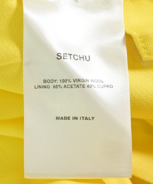 SETCHU（セッチュウ）ジャケット 黄 サイズ:0(XS位) レディース/2200631157182