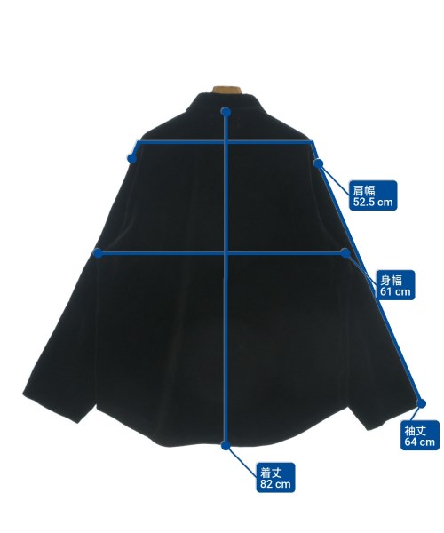 barbell object（バーベルオブジェクト）カジュアルシャツ 黒 サイズ:2(M位) メンズ/2200645266054