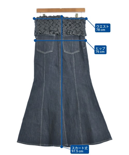 Create Clair（クリエイトクレイル）ロング・マキシ丈スカート 紺 サイズ:S レディース/2200649862023