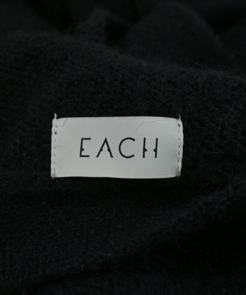 EACH（イーチ）ニット・セーター 黒 サイズ:F レディース/2200649497027