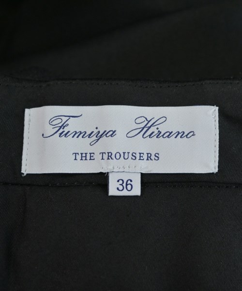 Fumiya Hirano THE TROUSERS（フミヤヒラノトラウザーズ）スラックス 黒 サイズ:36(S位) メンズ/2200628213105
