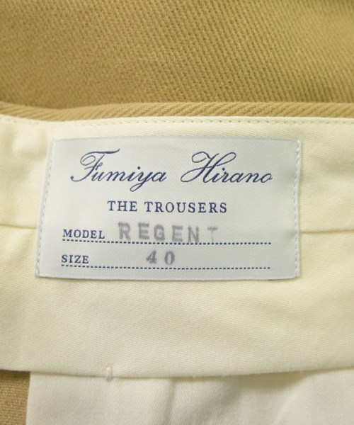 Fumiya Hirano THE TROUSERS（フミヤヒラノトラウザーズ）スラックス ベージュ サイズ:40(L位) メンズ/2200671397159