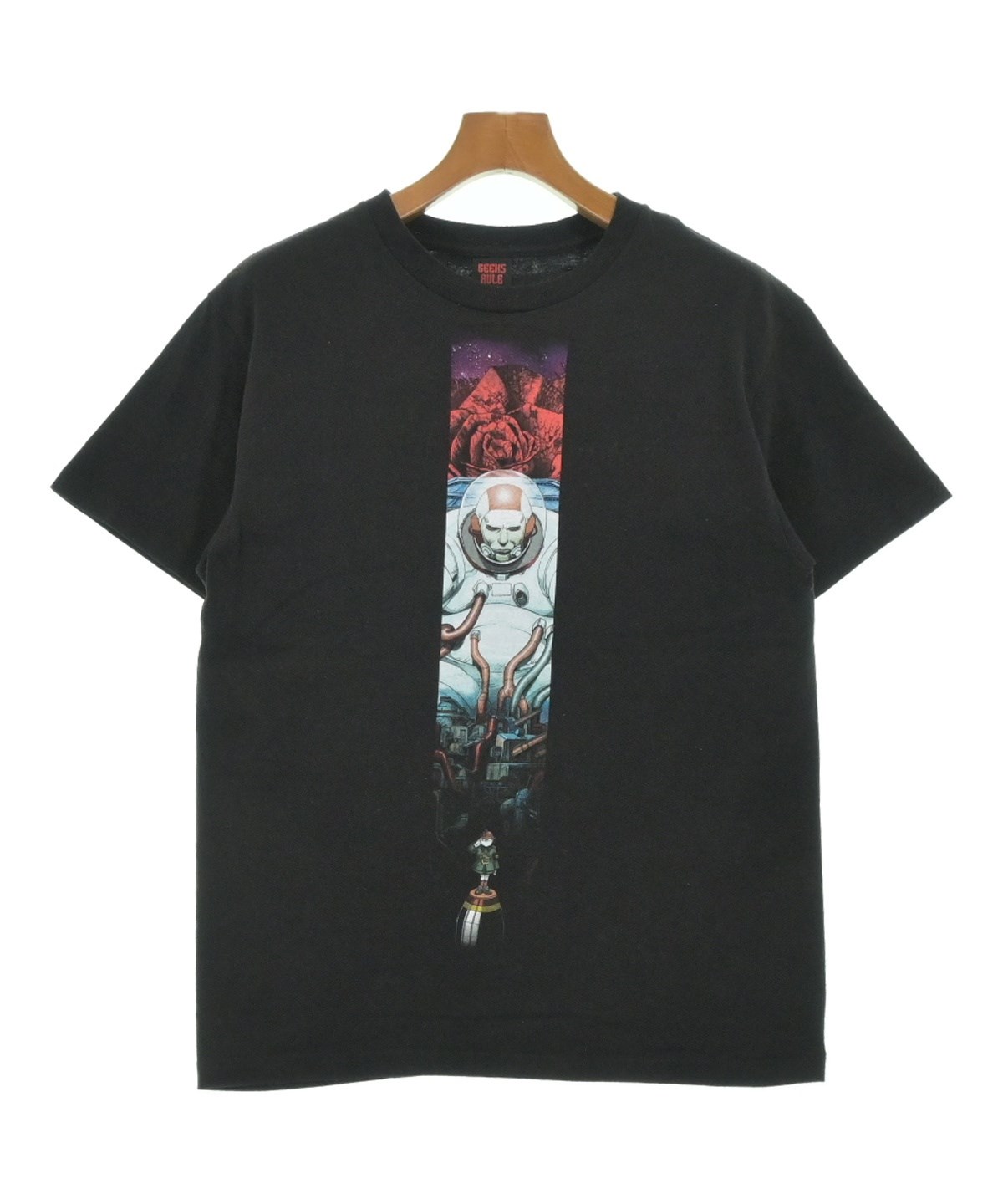 GEEKS RULE ギークスルール Tシャツ・カットソー メンズ 【古着】【中古】 GEEKS RULE（ギークスルール）Tシャツ・カットソー 黒 サイズ:M メンズ