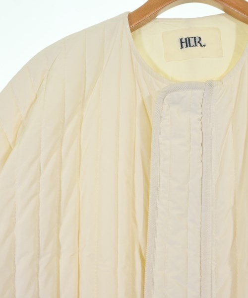 HER.（ハー）コート 白 サイズ:F レディース/2200659465016