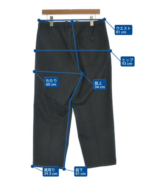 MAISON et VOYAGE（メゾンエヴォヤージュ）スラックス グレー サイズ:M メンズ/2200643844025