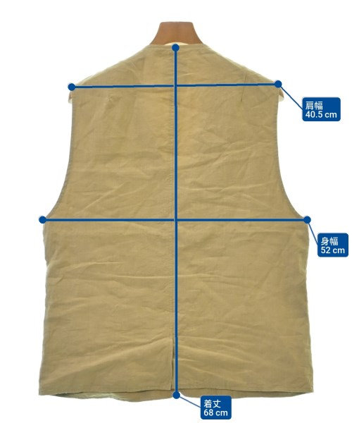 MAISON et VOYAGE（メゾンエヴォヤージュ）カジュアルシャツ ベージュ サイズ:L メンズ/2200624424017