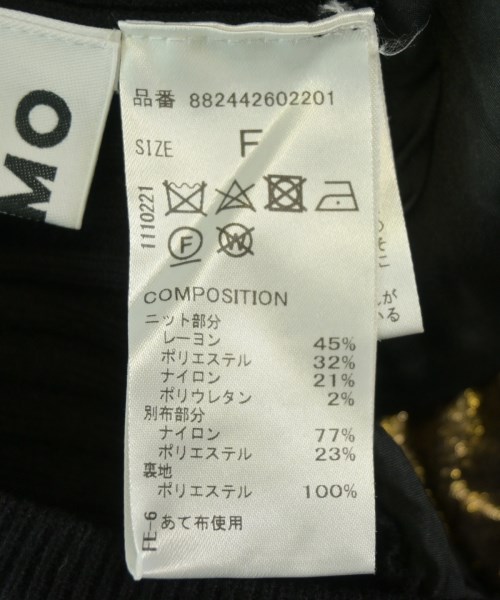 OMMO（オーエムエムオー）タンクトップ 黒 サイズ:F レディース/2200718903022