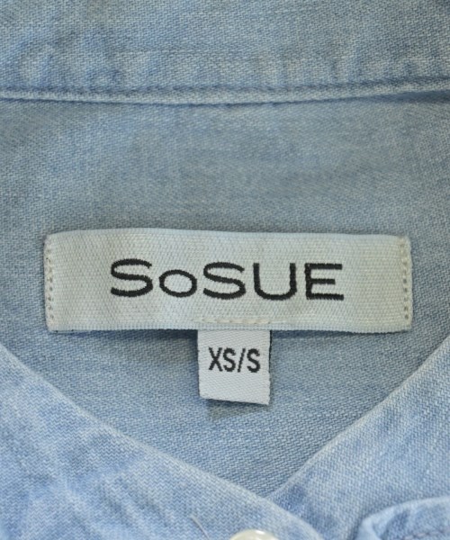 SoSUE（ソースー）ブラウス 青 サイズ:XS/S レディース/2200614467109