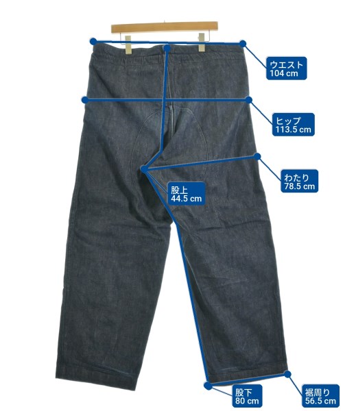 SUS-SOUS（シュス）デニムパンツ 紺 サイズ:9(L位) メンズ/2200723917014